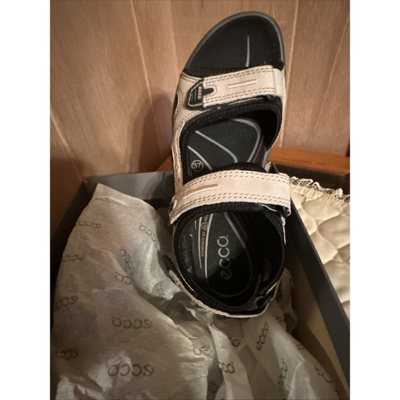 Ecco Shoes - ECCO Yucatan Offroad Nubuck Hiking Sandals Beige/Black Women's EU 37 US 6-6.5